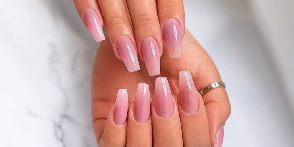 Classic Nude Coffin Nails Coffin Nails Shape Ideas