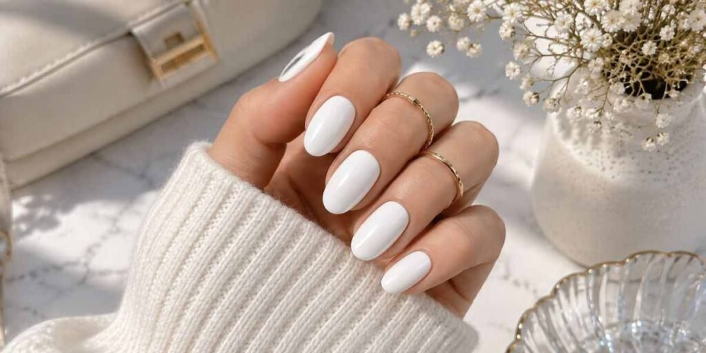 Crisp White  Summer Nail Colors