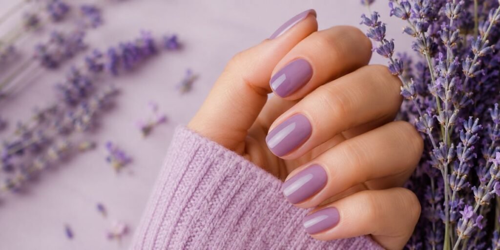 Spring Nail Colors dusty-lavender-nail