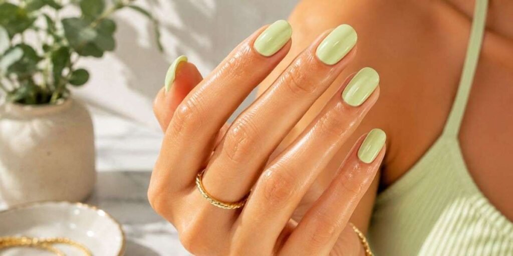 Pistachio Green  Summer Nail Colors