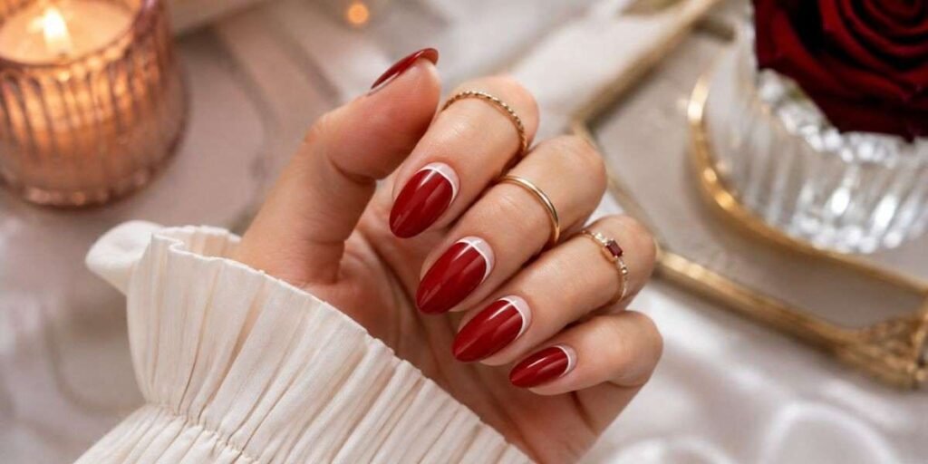 Reverse French Tips FFrench Tip Nails French Tip Nails